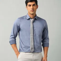 Arrow Men Classic Fit Spread Collar Textured Cotton Formal Shirt-picture-12