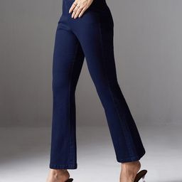 Miss Chase Women Bootcut High-Rise Low Distress Stretchable Jeans-image-97