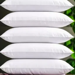 LUXURY Polyester Fibre Solid Sleeping Pillow Pack of 5-26