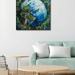 OLIVE TREE Blue & Green 1 Piece Other Wall Art-picture-27