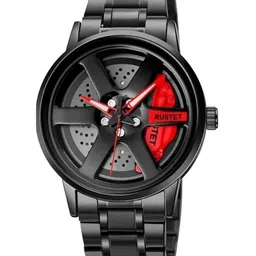 SWADESI STUFF Men Dial & Straps Analogue Watch ROTATE 006 RED 18-6