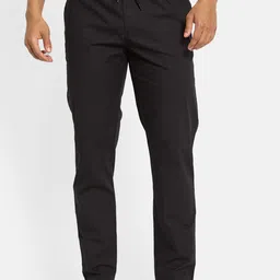 Octave Men Cotton Black Mid Rise Regular Fit Track Pants-image-67