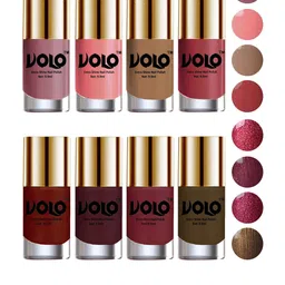 VOLO Set of 8 High-Shine Professional Nail Polish-9ml Each-Combo No-47-40