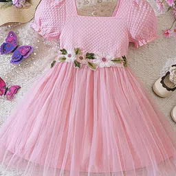 LULU & SKY Flutter Sleeve Fit & Flare Dress-image-37