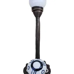 IndianShelf White & Black Printed Ceramic Wall Hooks-14