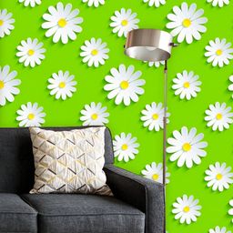 ArtzFolio Printed UV-Resistant Anti-Bacterial D Chamomile Flower Peel & Stick Wallpaper-image-8