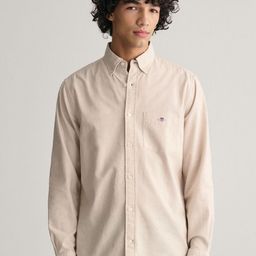 GANT Men Button-Down Collar Solid Cotton Casual Shirt-image-91
