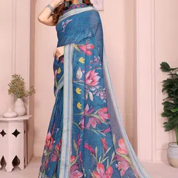 SUVIKAS CREATION Floral Printed Saree image 5