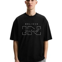 Fashnobic Men Drop-Shoulder Sleeves Applique T-shirt-image-30
