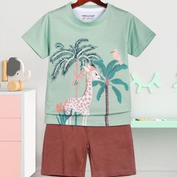 HELLCAT Boys Printed Short Sleeves T-shirt With Shorts-image-13
