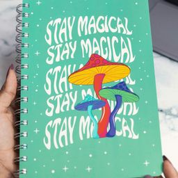 Doodle Green and White Self Design Planner Stationery-image-97