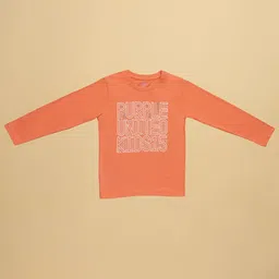 Purple United Kids Boys Printed Polo Collar Applique T-shirt-image-57