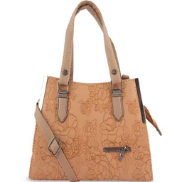 Flingo Leather Structured Handheld Bag-7