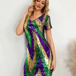 bebe Women Sequin Embellished Sheath Mini Dress-image-23