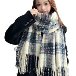 Alexvyan Women Winter Checked Large Warm Fringed Woolen Soft Wrap & Stoles-image-94