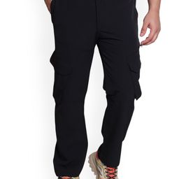 Hallinton Men Solid Mid-Rise Regular Fit Cargos-image-29