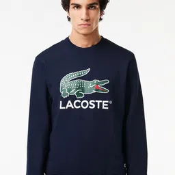 Lacoste Men Abstract Printed Round Neck Cotton Pullover Sweatshirt-image-30