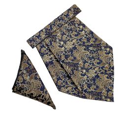 Paisley Design Cravats & Pocket Square Combo-image-89