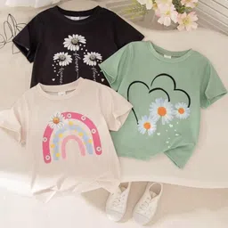 DAMN GUD DG Kids-Unisex Black Cotton Tshirts-picture-45