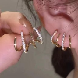 TheVineGirl Gold-Plated Stud Earrings-image-2