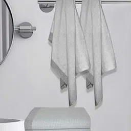 Aura Brown & Grey 5 Cotton 210 GSM Bath Towel-image-17