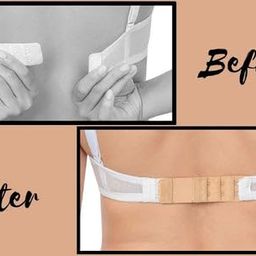 bureaucrat Elastic Bra Hook Extender-(2Hook/3 Eye & 3Hook/3Eye) with Extra Elastic- Increase Band Length-Bra Hook Extender Combo for Women (2 & 3 Hooks,Pack of 6(Beige, Black, White)) image 4