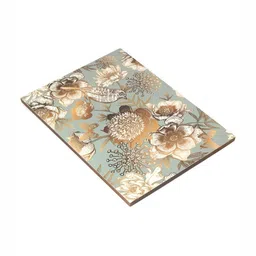DULI Set Of 2 Grey & Beige Enamel Coated Rectangle Dining Table Placemats image 3