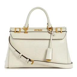 GUESS Snakeskin Textured Structured Handheld Bag image 1