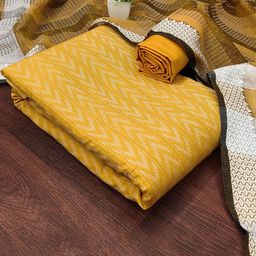 Panzora Geometric Woven Design Cotton Jacquard Unstitched Dress Material-image-32