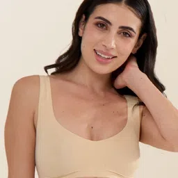 Krvvy Women Medium Coverage Removable Padding Bralette Bra-1