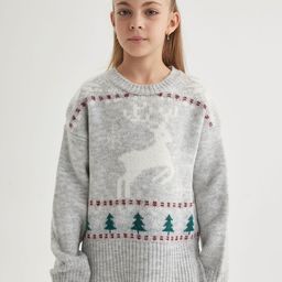 DeFacto Girls Floral Pullover-image-51
