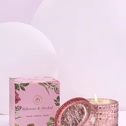 DOFT CANDLES Peach Scented Trinket Jar Candle With Lid-41