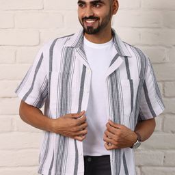 Uncluttered Closet Cotton Relaxed Spread Collar Casual Shirt-picture-21
