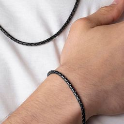 BLACK MAMBA Men Wraparound Bracelet-image-5