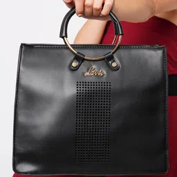 Lavie Chapada Women Black Small Satchel Handbag-37