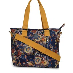 BAOMI Blue Ethnic Motifs Printed Structured Shoulder Bag-image-55