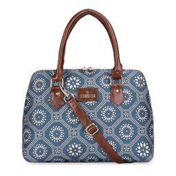 THE CLOWNFISH Ethnic Motifs Printed Structured Handheld Bag-8