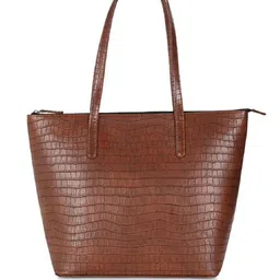 Mast & Harbour Textured PU Oversized Structured Handheld Bag  Up to 12 inch-image-86