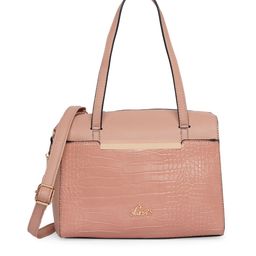 Lavie Pink Textured Structured Shoulder Bag-36