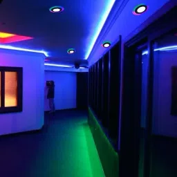 d'mak 5 Watt MultiColor Round LED Panel Light Side 3D Effect Light (Pack Of 01) Recessed Ceiling Lamp image 4