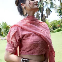 K 5 Fashion Embellished Beads And Stones Pure Chiffon Saree-image-47