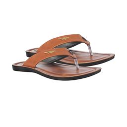 Trump Men Brown Flip Flops-image-77