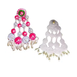 Tipsy Closet Handmade Beaded Bohemian Contemporary Drop Earrings for Women-14