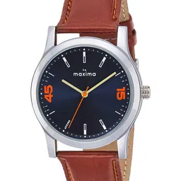 maxima Men Printed Dial & Leather Straps Analogue Watch O-68060LMGI-image-94