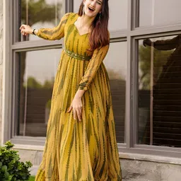 Femvy Printed Maxi Dress-image-6