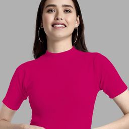 Dream Beauty Fashion Women Ribbed Fitted Crop Top-picture-0