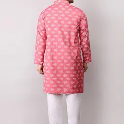 Voniry Men Ethnic Motifs Printed Regular Kurta with Pyjamas image 4