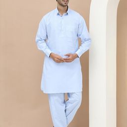 GRAGE Men Blue Kurta Sets-image-88