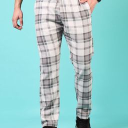 V-Mart Men Checked Mid Rise Trouser-picture-1