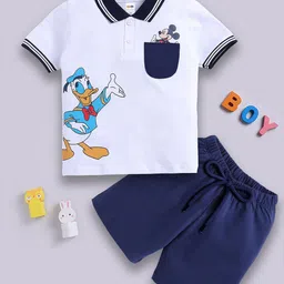 LITTLE NINJA Boys Printed T-shirt with Shorts-image-90